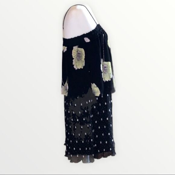 NWT |  1.State Off Shoulder Dress Rich Black, Pleated Details Gorgeous XS - Picture 8 of 12